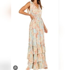 Petal & Pup Pastel Floral Maxi Dress